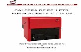 CALDERA DE PELLETS FUENCALIENTE 27 / 30 /35
