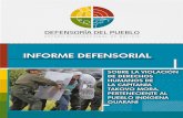 INFORME DEFENSORIAL - Estado Plurinacional de Bolivia
