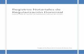 Registros Notariales de Regularización Dominial