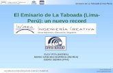 El Emisario de La Taboada (Lima- Perú): un nuevo record