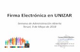 Firma Electrónica en UNIZAR