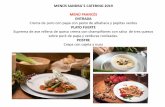 MENÚS SANDRA´S CATERING 2019 Menú Francés Entrada Crema de …
