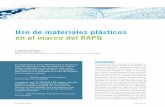 Uso de materiales plásticos en el marco del RAPQ