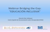 Webinar Bridging the Gap: “EDUCACIÓN INCLUSIVA”
