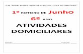 1º ROTEIRO DE Junh 6º ANO ATIVIDADES DOMICILIARES