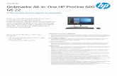 G6 22 Ordenador All-in- One HP ProOne 600