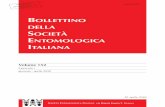 BOLLETTINO DELLA SOCIETÀ ENTOMOLOGICA ITALIANA