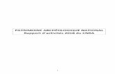 PATRIMOINE ARCHÉOLOGIQUE NATIONAL Rapport d’activités …