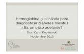 Hemoglobina glicosilada para diagnosticar diabetes ...