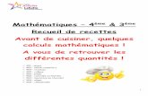 Mathématiques 4ème & 3ème Recueil de recettes Avant de ...