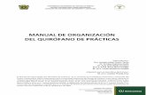 MANUAL DE ORGANIZACIÓN DEL QUIRÓFANO DE PRÁCTICAS