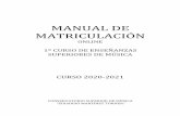 MANUAL DE MATRICULACIÓN