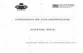 CONVENIO DE COLABORACION ICATSIN- ISEA
