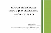 Estadísticas Hospitalarias Año 2019