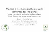 Manejo de recursos naturales por comunidades indígenas