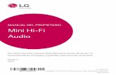 MANUAL DEL PROPIETARIO Mini Hi-Fi Audio