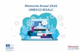 Memoria Anual 2020 UNESCO IESALC