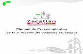 Manual de Procedimientos de la Dirección de Catastro Municipal