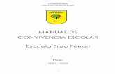 MANUAL DE CONVIVENCIA ESCOLAR Escuela Enzo Ferrari