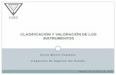 CLASIFICACIÓN Y VALORACIÓN DE LOS INSTRUMENTOS