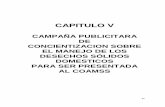 CAMPAÑA PUBLICITARA DE CONCIENTIZACION SOBRE EL MANEJO DE ...