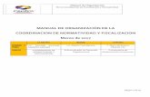 MANUAL DE ORGANIZACIÓN DE LA COORDINACION DE NORMATIVIDAD ...