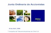 Junta Ordinaria de Accionistas - telefonicachile.cl