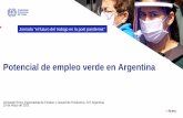 Potencial de empleo verde en Argentina