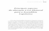 Principais aspectos da alteração à Lei Eleitoral para a ...