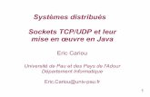 Systèmes distribués Sockets TCP/UDP et leur mise en œuvre ...