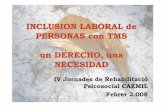 INCLUSION LABORAL de PERSONAS con TMS un DERECHO, una ...