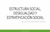 ESTRUCTURA SOCIAL, DESIGUALDAD Y ESTRATIFICACIÓN SOCIAL