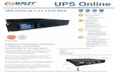 UPS Online de 1, 2 y 3 KVA Rack. - Complet
