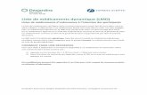 Liste de médicaments dynamique (LMD)