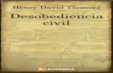 Desobediencia civil y otros textos