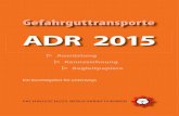 Gefahrguttransporte ADR 2011 ADR 2015 ADR 2011
