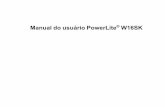 Manual do usuário PowerLite W16SK