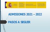 ADMISIONES2021 2022 PASOS A SEGUIR - educaLAB