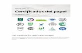 Qué significan los certificados de papel