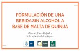FORMULACIÓN DE UNA BEBIDA SIN ALCOHOL A BASE DE …