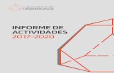 Informe de ActIvIdAdes 2017-2020 - Litigio Estructural