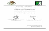 MUNICIPIO DE CABORCA MANUAL DE ORGANIZACIÓN DIRECCIÓN DE …