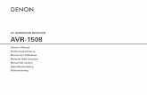 AV SURROUND RECEIVER AVR-1508 - Denon