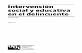 social y educativa Intervención en el delincuente