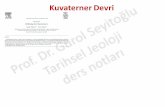 Kuvaterner Devri - Ankara Üniversitesi