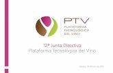 12ª Junta Directiva Plataforma Tecnológica del Vino