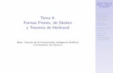 Tema 4: Formas Prenex, de Skolem y Teorema de Herbrand