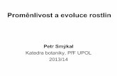 Proměnlivost a evoluce rostlin - botany.upol.cz
