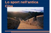 Lo sport nell'antica Cina KELE 2010-2011