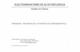 ELECTROMAGNTISMO DE ALTA FRECUENCIA Grado en Física